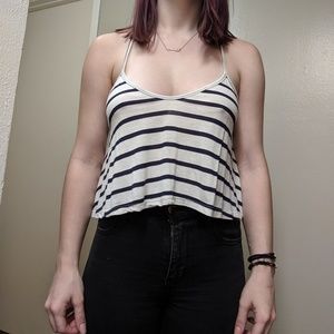 Striped crop top